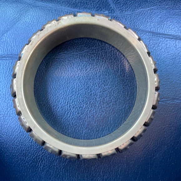 Vintage Brass Bracelet 1970’s 70s. Detailed carving etching repousse - Picture 2 of 6